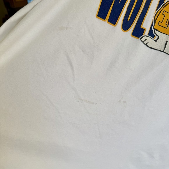 Vintage 1971 Snoopy Schulz Michigan Wolverines Sleep Shirt One Size Distressed - Picture 5 of 8